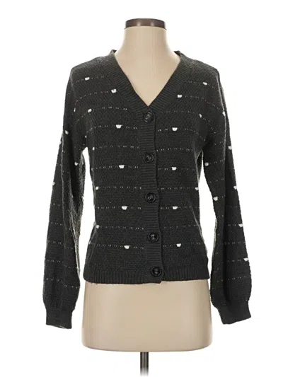 Pre-owned Love By Design Cardigan Sweater In Gray