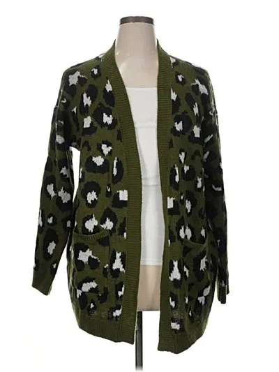 Pre-owned Love By Design Cardigan Sweater In Green