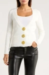 Love By Design Cream Puff Cardigan In Brown