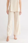 Love By Design Delilah Wide Leg Pants In Tapioca