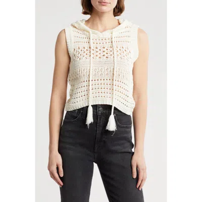 Love By Design Ellie Open Stitch Sleeveless Hoodie