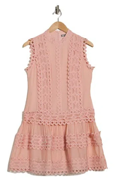 Love By Design Gabriella Lace Minidress In Pink