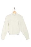 Love By Design Hollyhock Flower Embellished Sweater In White