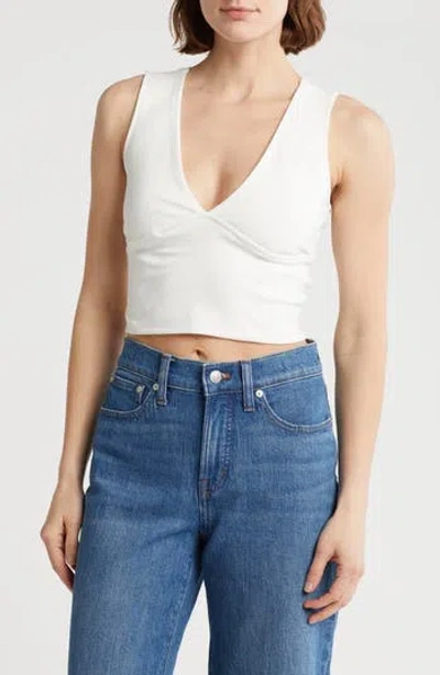 Love By Design Jade Deep V-neck Crop Top