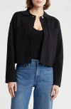 Love By Design Kogan Collared Crop Sweater Jacket