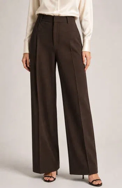 Love By Design Marcia Wide Leg Pants In Brown