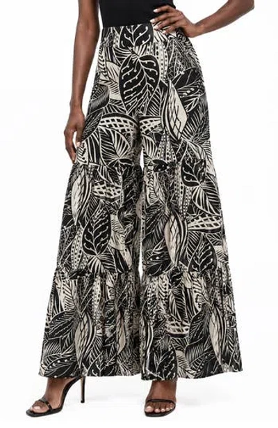 Love By Design Marry Me Tiered Wide Leg Pull-on Pants In White