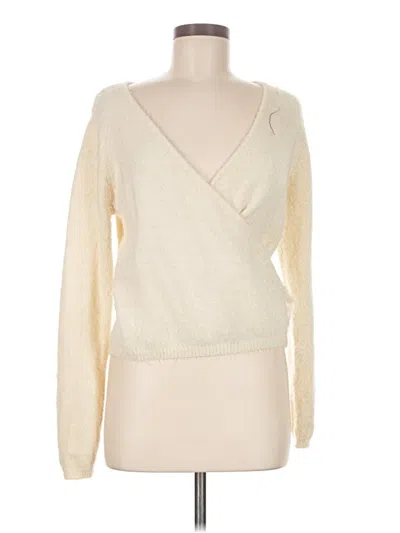 Pre-owned Love By Design Pullover Sweater In White
