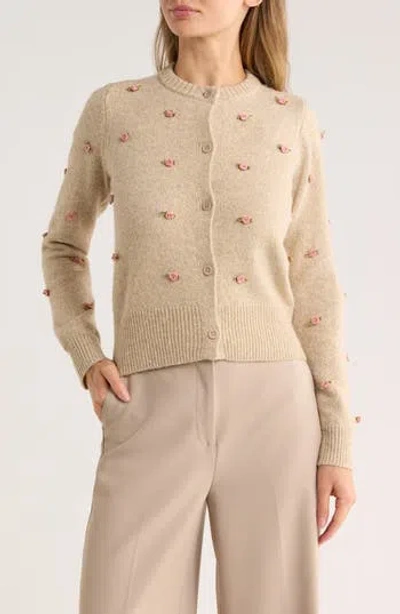 Love By Design Rose Marie Cardigan In Neutral