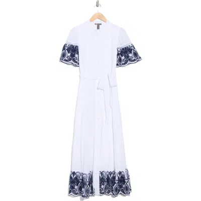 Love By Design Southampton Embroidered Maxi Shirtdress
