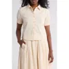 Love By Design Suzanne Collar Top In Tapioca