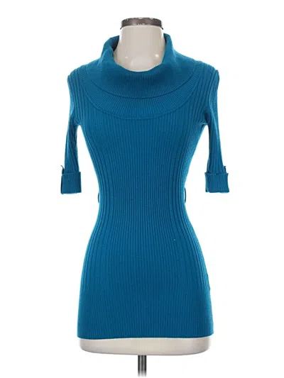 Pre-owned Love By Design Turtleneck Sweater In Blue