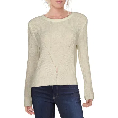 Love By Design Womens V Neck Long Sleeve Crewneck Sweater In Multi
