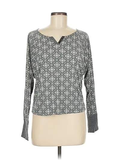 Pre-owned Love By Gap Long Sleeve T-shirt In Gray