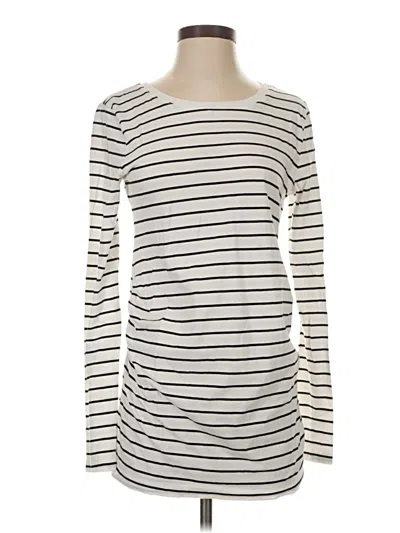 Pre-owned Love By Gap Long Sleeve T-shirt In Ivory