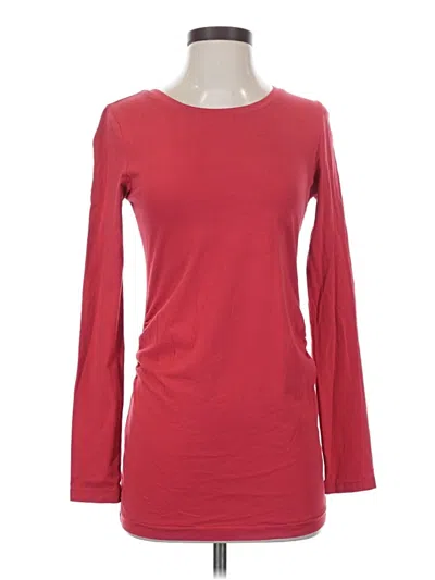 Pre-owned Love By Gap Long Sleeve T-shirt In Red