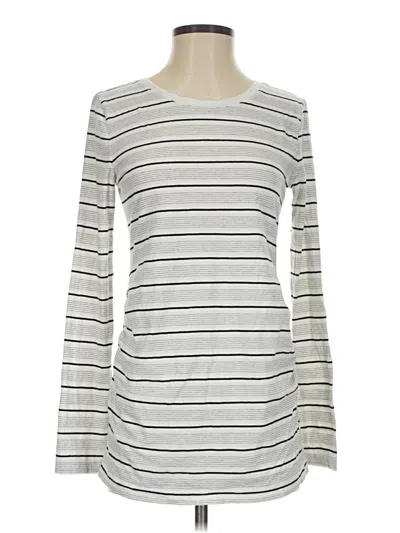 Pre-owned Love By Gap Long Sleeve T-shirt In Silver
