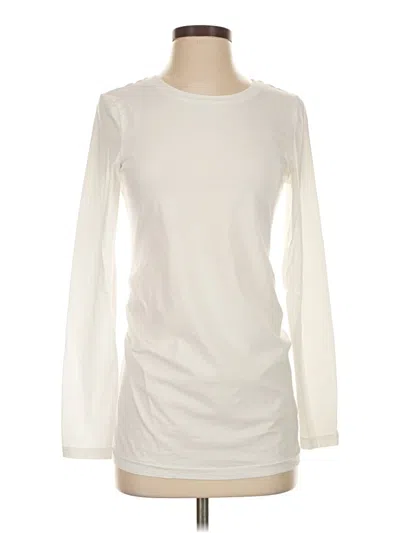 Pre-owned Love By Gap Long Sleeve T-shirt In White