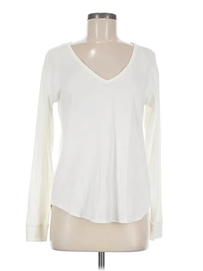Pre-owned Love By Gap Long Sleeve T-shirt In White