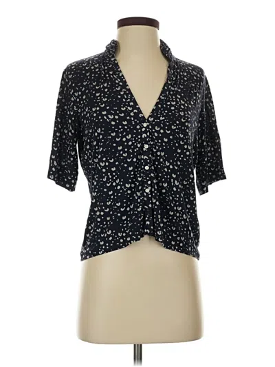 Pre-owned Love By Gap Short Sleeve Polo Shirt In Black