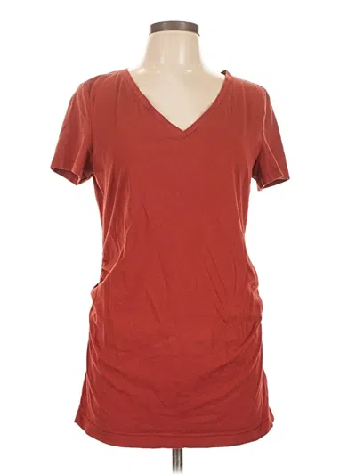 Pre-owned Love By Gap Short Sleeve T-shirt In Red