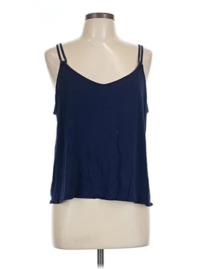 Pre-owned Love By Gap Tank Top Blue Halter Neckline Tops
