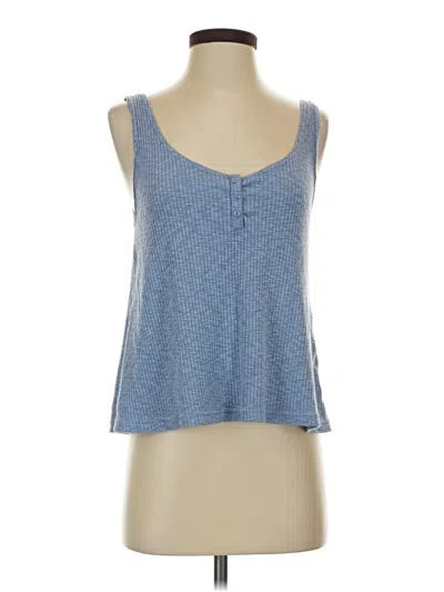 Pre-owned Love By Gap Tank Top Blue Halter Neckline Tops