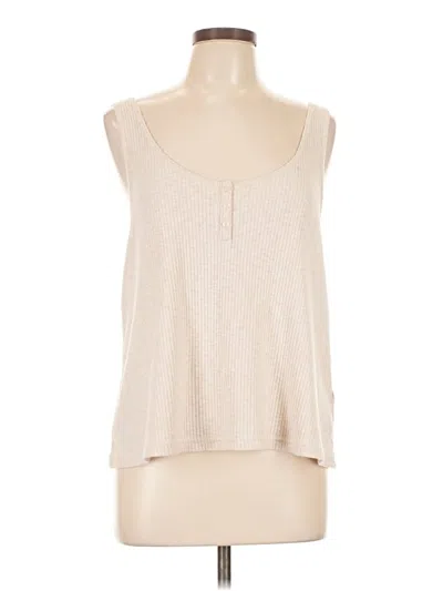 Pre-owned Love By Gap Tank Top Ivory Strapless Neckline Tops In White