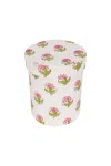 Love Calixta Pink / White Pink Floral Pen Pot