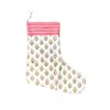 Love Calixta White Block Print Stocking In White