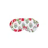 Love Calixta White / Red Block Print Eye Mask Red In White/red