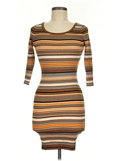 Pre-owned Love Casual Dress In Brown