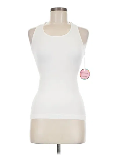 Pre-owned Love Charm Tank Top White Halter Neckline Tops