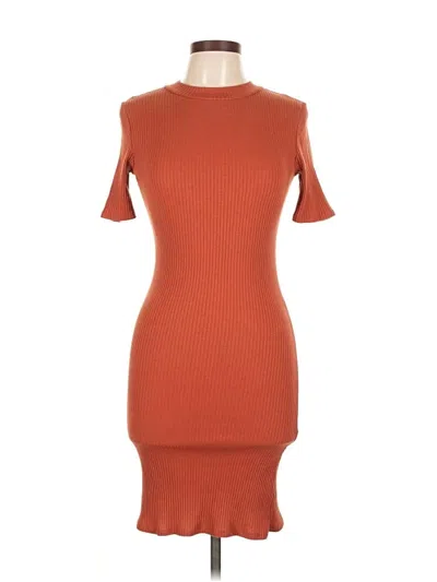 Pre-owned Love Chesley Cardigan Sweater In Orange