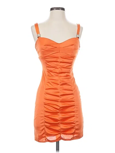 Pre-owned Love Cocktail Dress In Orange