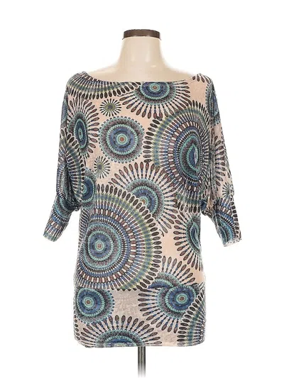 Pre-owned Love Culture 3/4 Sleeve Blouse In Blue