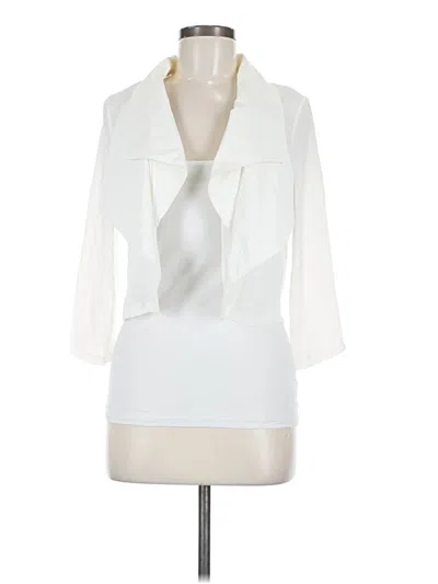 Pre-owned Love Culture 3/4 Sleeve Blouse In White