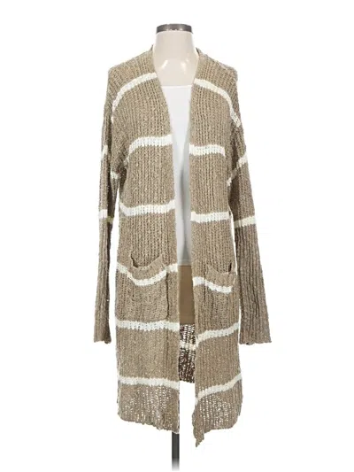 Pre-owned Love Culture Cardigan Sweater In Tan