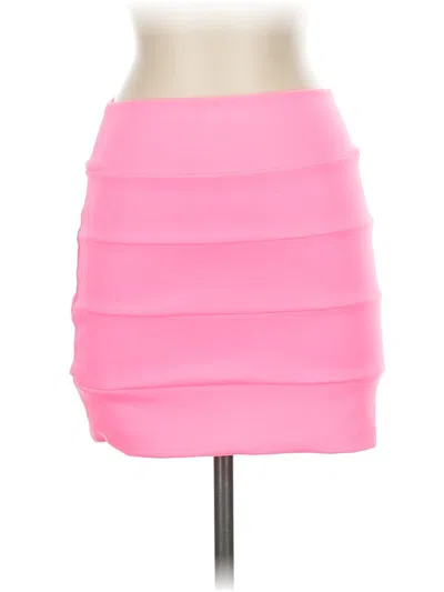 Pre-owned Love Culture Casual Skirt In Pink