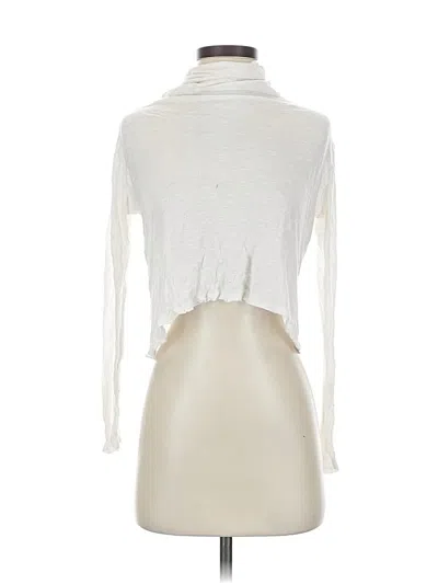 Pre-owned Love Culture Long Sleeve Turtleneck In White