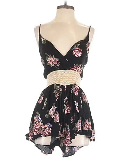 Pre-owned Love Culture Romper In Black