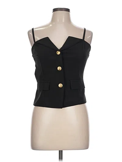 Pre-owned Love Culture Sleeveless Blouse In Black