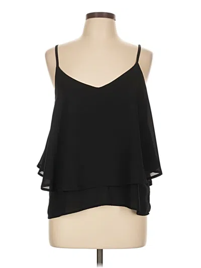 Pre-owned Love Culture Sleeveless Blouse In Black