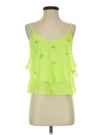 Pre-owned Love Culture Sleeveless Blouse In Green