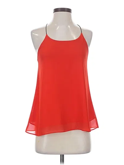 Pre-owned Love Culture Sleeveless Blouse In Red