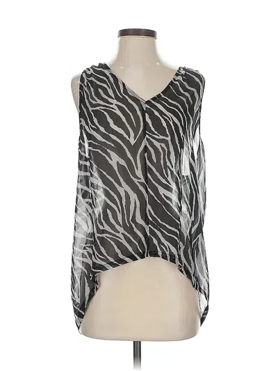 Pre-owned Love Culture Sleeveless Blouse In Silver