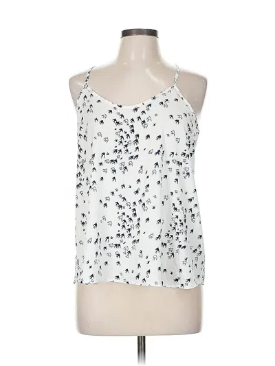 Pre-owned Love Culture Sleeveless Blouse In White
