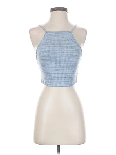 Pre-owned Love Culture Sleeveless Top Blue Halter Neckline Tops