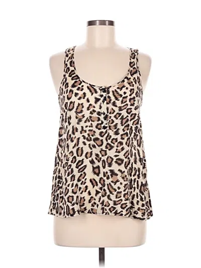 Pre-owned Love Culture Tank Top Brown Halter Neckline Tops