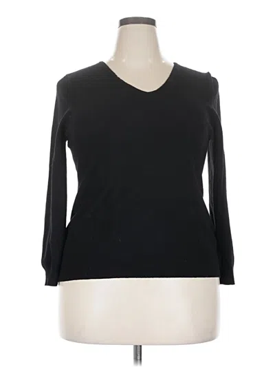 Pre-owned Love Ellie 3/4 Sleeve Top Black V Neck Tops